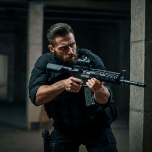 Historic rifle display with expert safety instruction